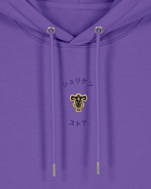 Hoodie Brodé Taureau Noir